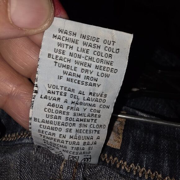 NO BOUNDARIES NOBO Sz11 Y2K VINTAGE Side Button Hems Gold Studs 90's Jean Shorts - Picture 9 of 11